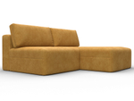 Диван угловой модульный Лига-060 НПБ угол универсальный, BRUT 10 желтый, Велюр, 129507