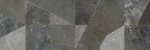 Настенная плитка Alma Ceramica TWU3090LAN74R Land 30x90 серая матовая под камень / геометрия