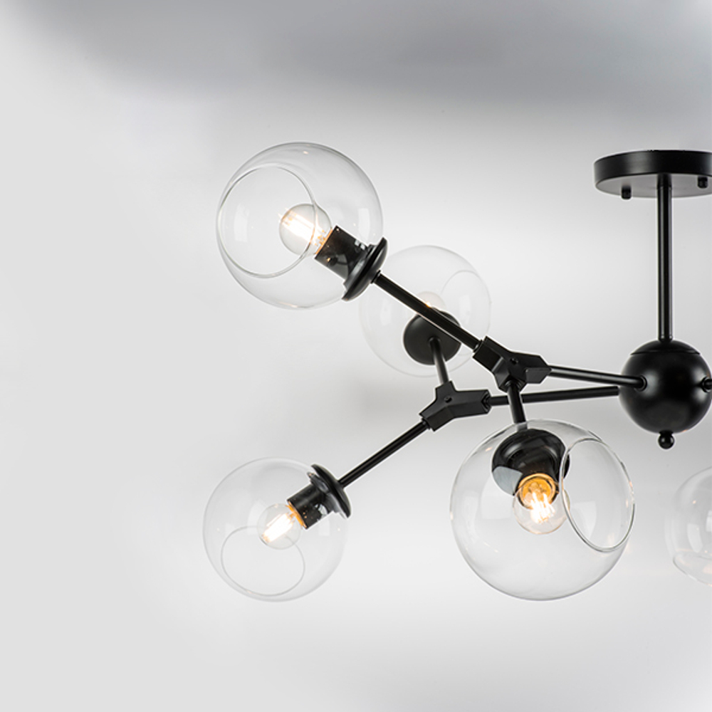 785087 Люстра BETA 8x40W E27 ЧЕРНЫЙ