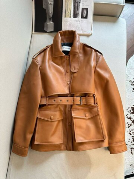 Кожаная куртка Yves Saint Laurent