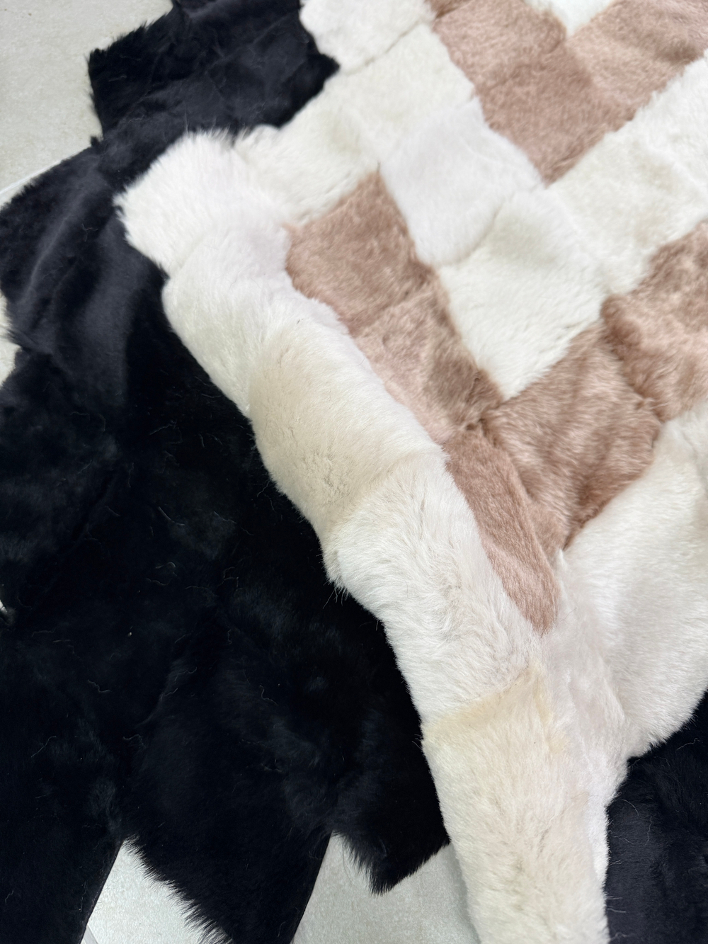 Меховой Коврик прикроватный накидка на кресло из овчины