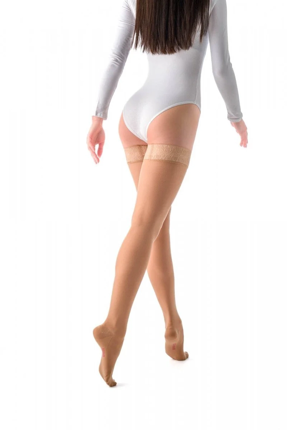 Чулки компрессионные MEDIVEN ELEGANCE на широкое бедро c закрытым носком арт.289W