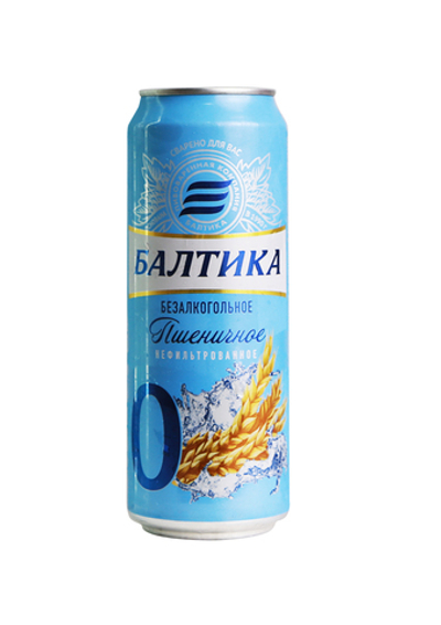 Пиво Балтика №0  Пшеничное (импорт) светлое пастеризованное 0.45 л.ж/б