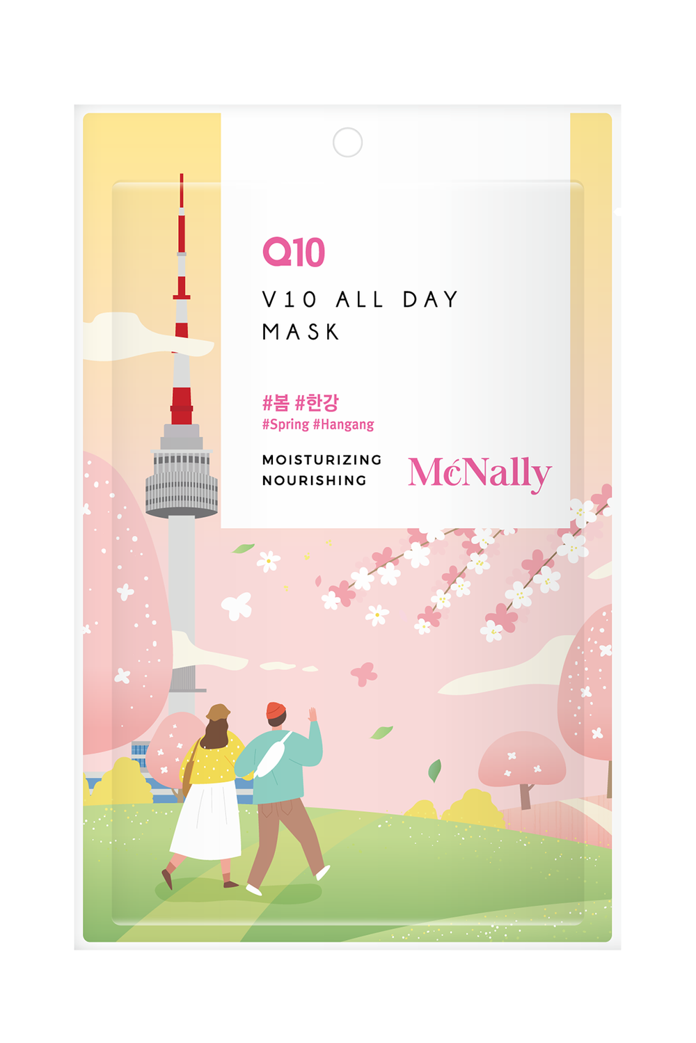 MCNALLY - МАСКА ТКАНЕВАЯ ДЛЯ ЛИЦА С КОЭНЗИМОМ Q10 V10 ALL DAY MASK Q10, 25 ML