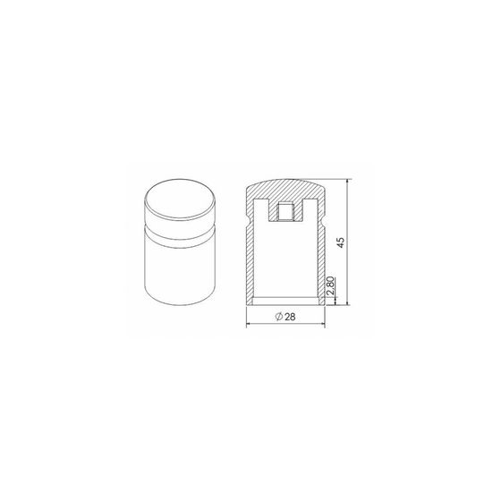 Дверной упор Comit Profil Doors FPT002