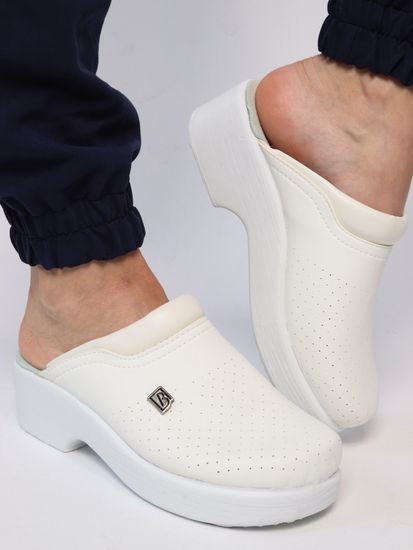 503 | "Anna" Женские медицинские сабо (белый)