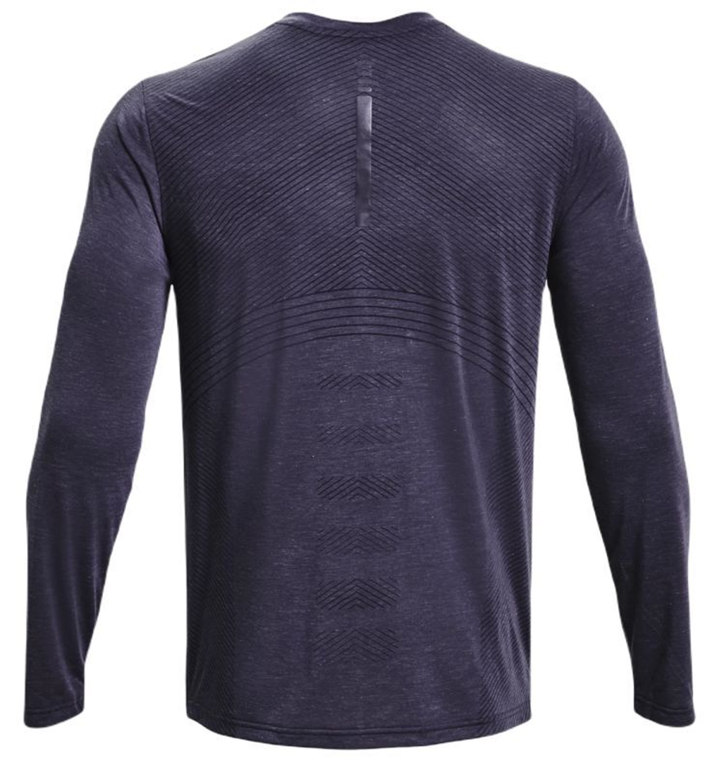 Мужская теннисная футболка теннисная Under Armour Men's UA Breeze Long Sleeve - black/reflective