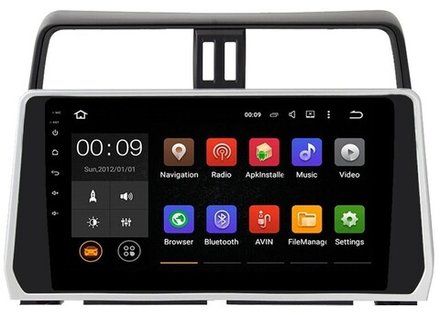 Магнитола Toyota Land Cruiser Prado 150 2017-2023 - Roximo RX-1126 Android 13, ТОП процессор, 8/128, SIM-слот