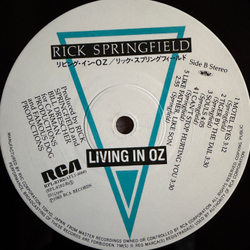 Виниловая пластинка Rick Springfield ‎– Living In Oz LP