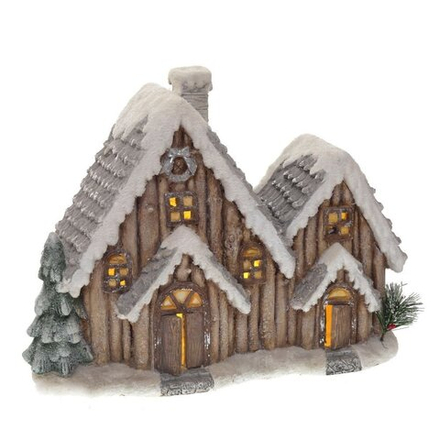 GAEM Фигурка декоративная "Домик" (подсветка, 3xAAA н/п), L48 W18,5 H38 см