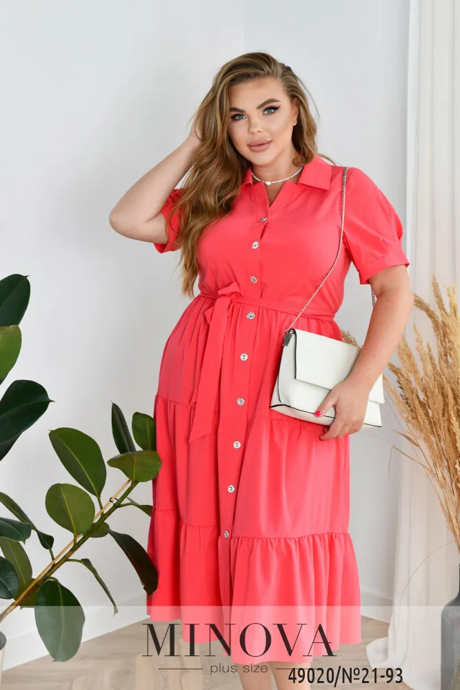 Платье 21-93-кораловый Minova