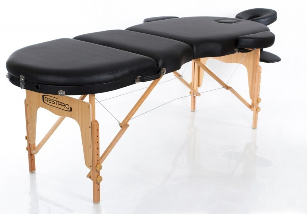 Массажный складной стол Mizomed Premium Oval 3 черный