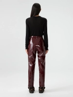 Брюки бордовые из лаке OLA OLA