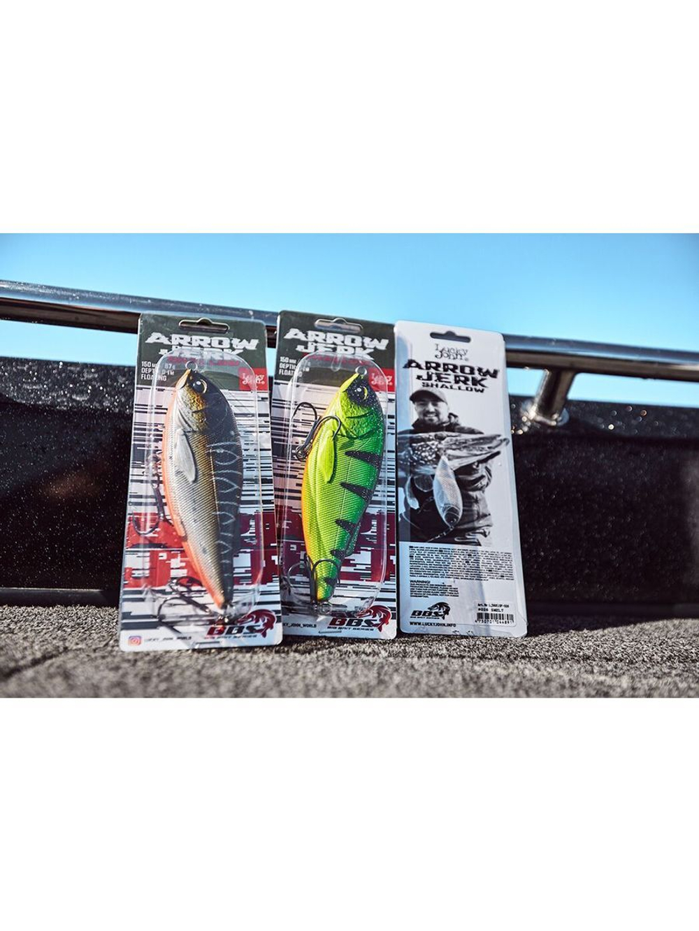 Воблер тонущий Lucky John BBS Original ARROW JERK S 015/030