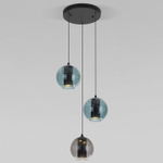 Подвесной светильник Eurosvet Cobble 50258/3 LED дымчатый/бирюзовый