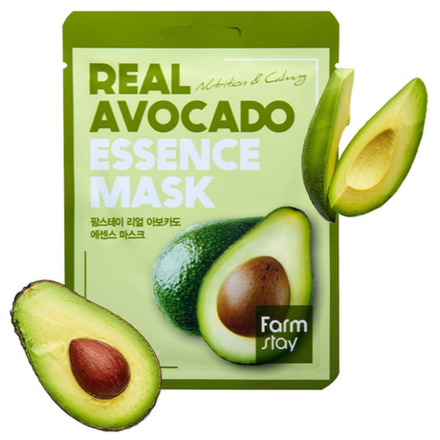 Маска тканевая для лица с экстрактом авокадо FarmStay  Real avocado essence mask, 23мл