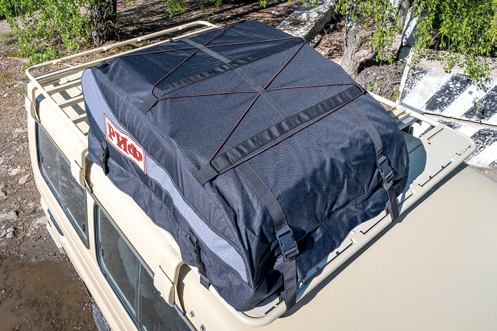 Бокс автомобильный на крышу мягкий (98x73.5x32 см) РИФ