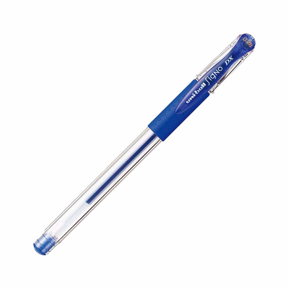 Uni-ball Signo DX 0.28 UM15128.33 - супер-экстра-тонкая синяя гелевая ручка от компании Mitsubishi Pencil. Изготовлено в Японии.