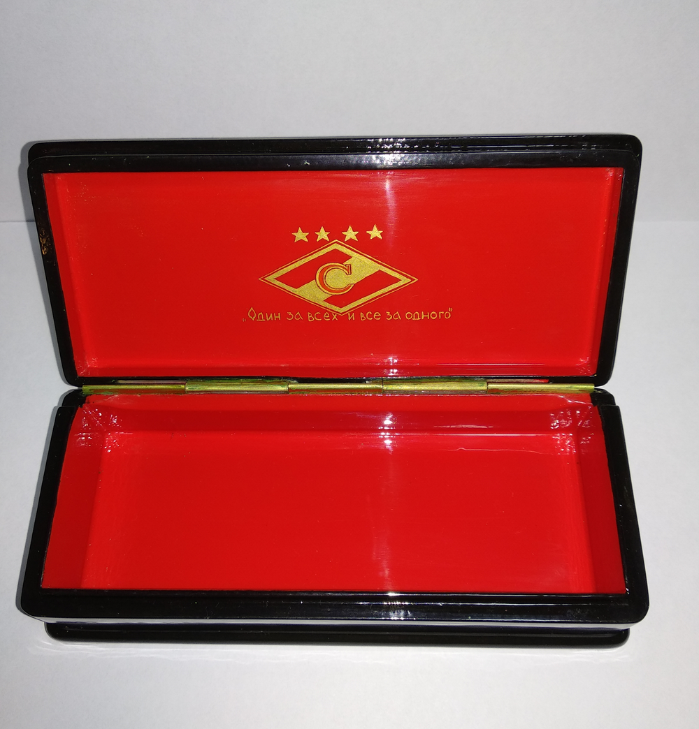 Шкатулка Палех подарок футбольному болельщику