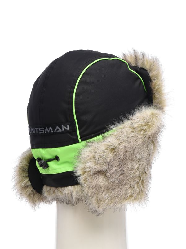 Шапка ушанка зимняя Elbrus ткань Hit Membrane цвет Черный