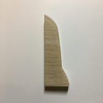 Заглушка левая к плинтусу "LIDER-75" 751 Дуб нордический