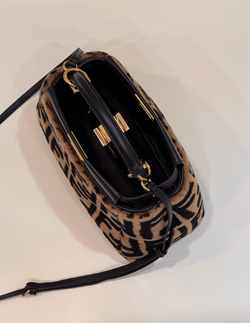 Fendi Peekaboo Mini Sheepskin Fur Bag
