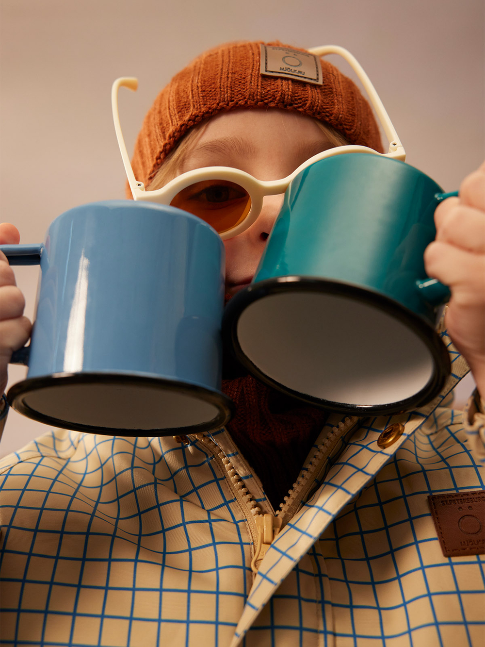 ПРЕДЗАКАЗ Куртка утеплённая демисезонная Mjölk Graphic Check, утеплитель 120гр/м2