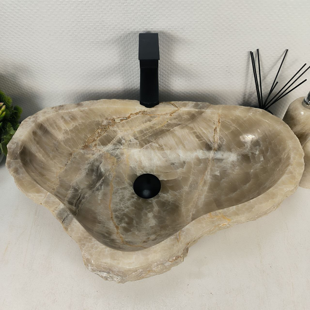 Раковина из оникса Erozy Grey EO-64776 63*40*16 0158