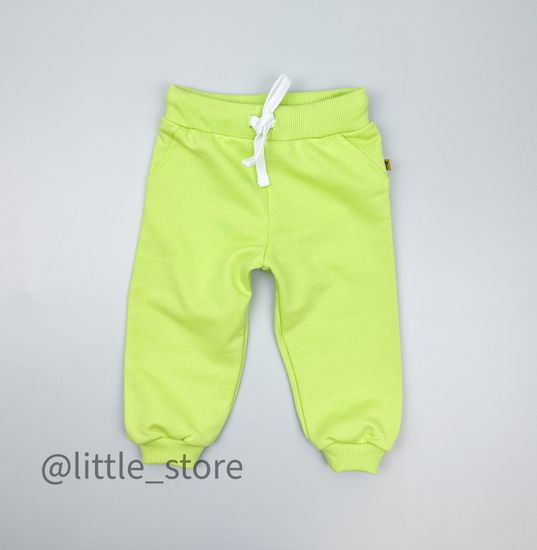 Брюки из футера, Лайм