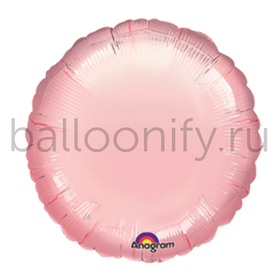 Фольгированная фигура, круг 18"/46СМ Металлик Pink