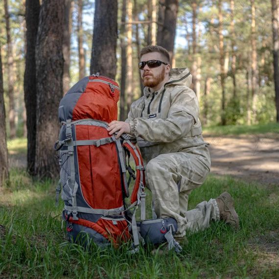Костюм противоэнцефалитный Helios СТОП-КЛЕЩ р. 56-58 бежевый камуфляж