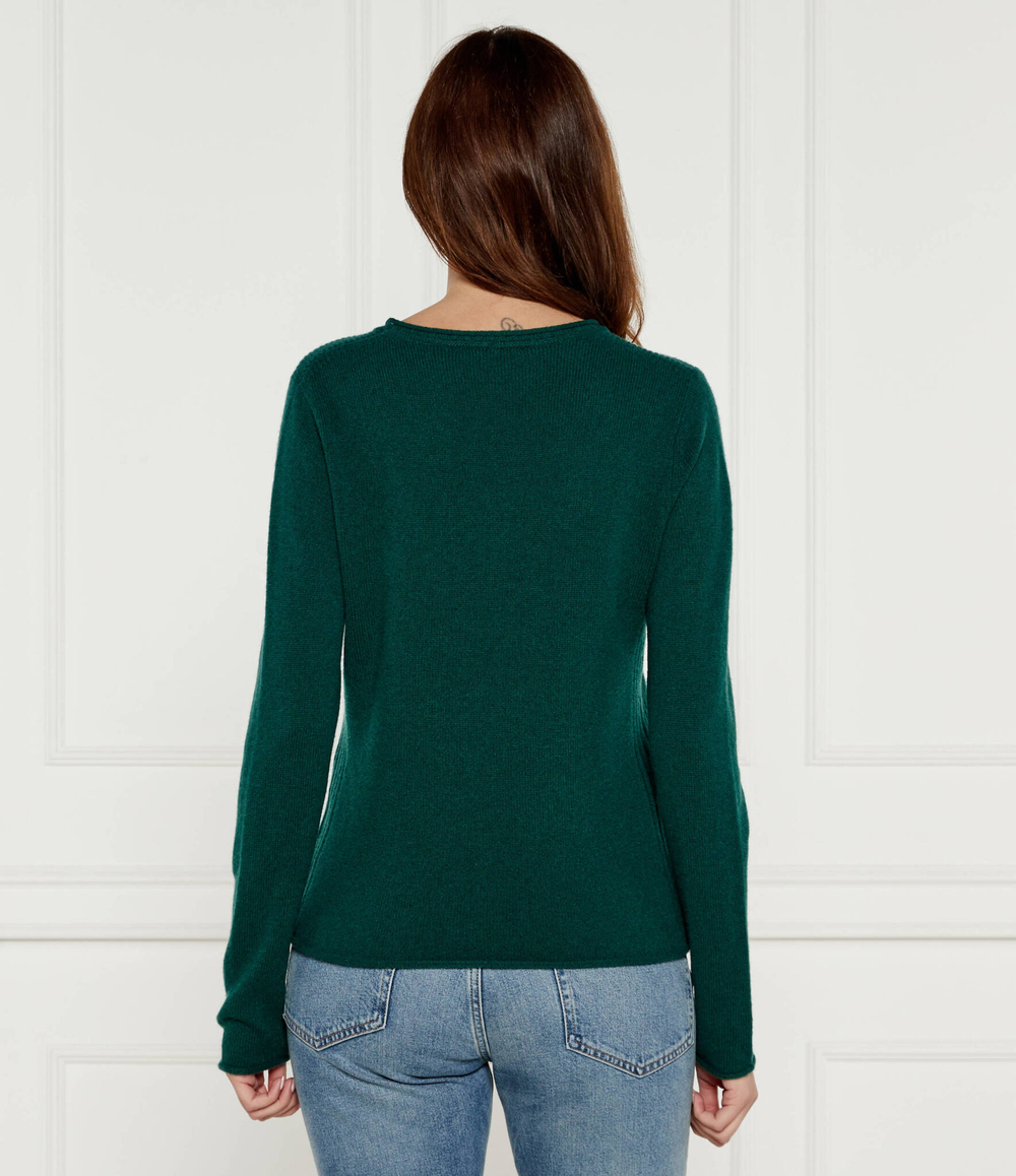 Хлопковый свитер Tommy Hilfiger - темно-зеленый(WW0WW44161)