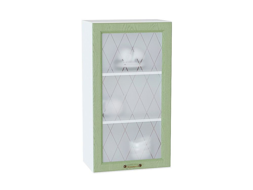 Шкаф верхний с 1-ой остекленной дверцей Ницца