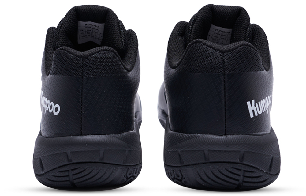 KUMPOO Textile, Synthetic Leather, TPU Cushioning Slip Resistant Breathable Coverage Support Low top Badminton Shoes