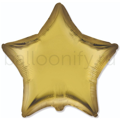 Фольгированная фигура, звезда, 18"/46СМ Сатин Lemon
