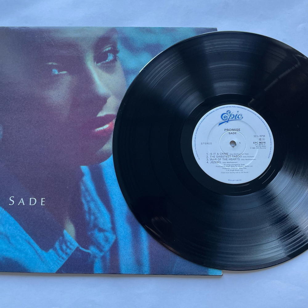 Винтажная виниловая пластинка LP Sade Promise (Англия 1985) The Sweetest Taboo
