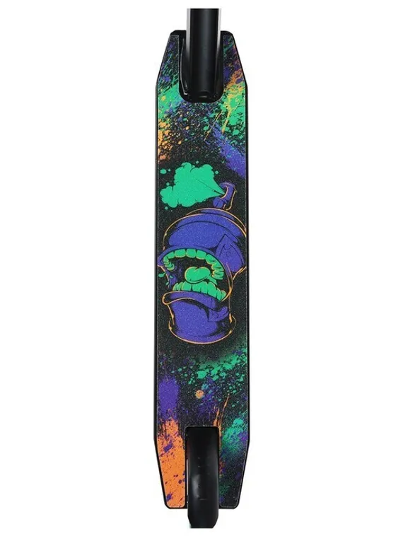 Самокат трюковый GRAFFITI, колеса PU/пластик 100 мм. ABEC 9, жесткость 85А