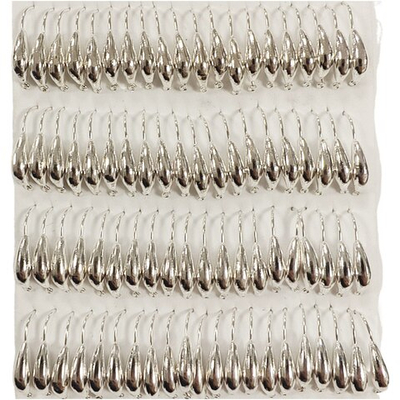 Мормышки вольфрамовые №3 Банан, цвет серебро, 0,8 гр.( набор 10 штук) цена указана за 1 штук