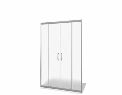 Душевая дверь в нишу Bas Infinity WTW-TD-170-G-CH 170*185 без поддона
