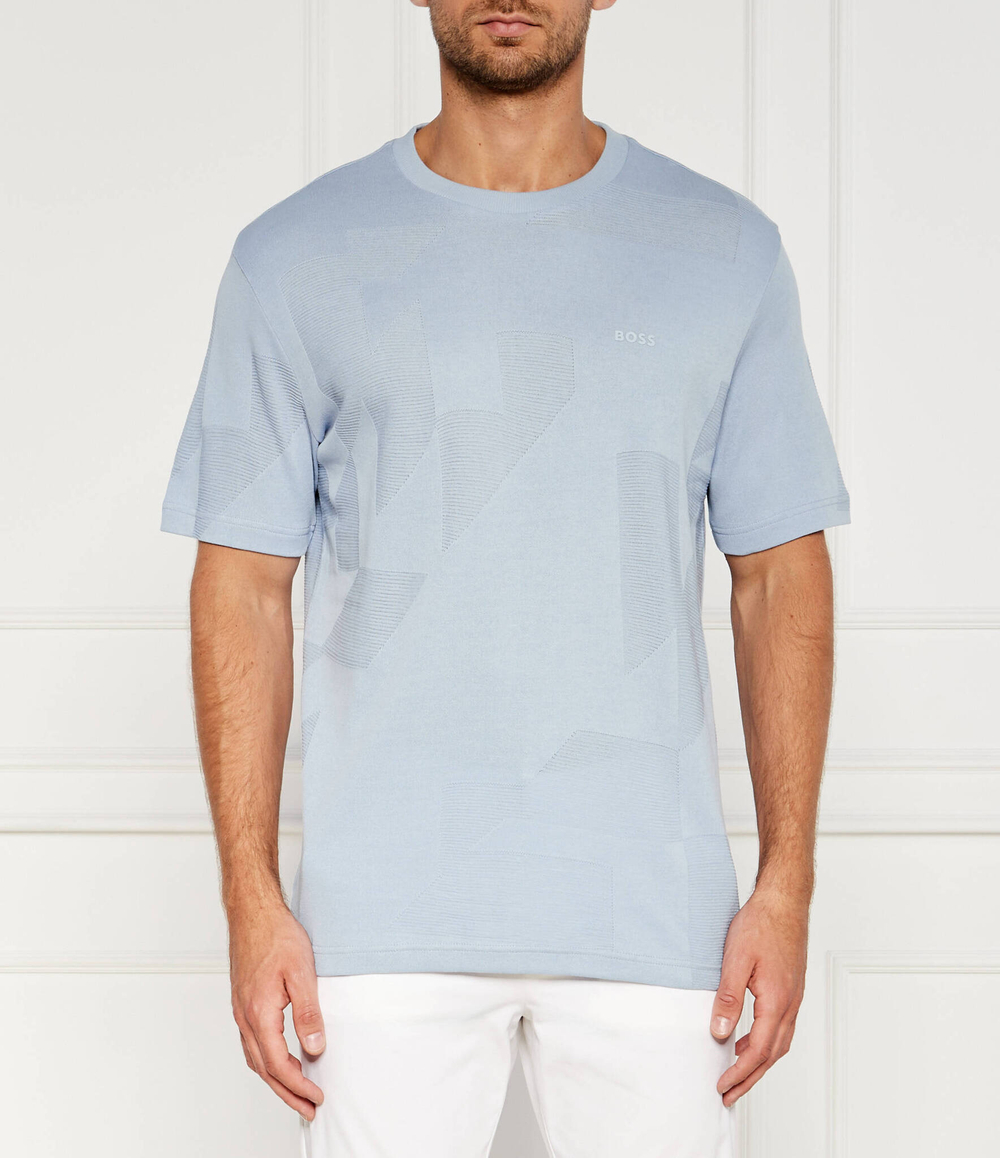 Футболка Jagged BOSS GREEN - голубой(50519371)