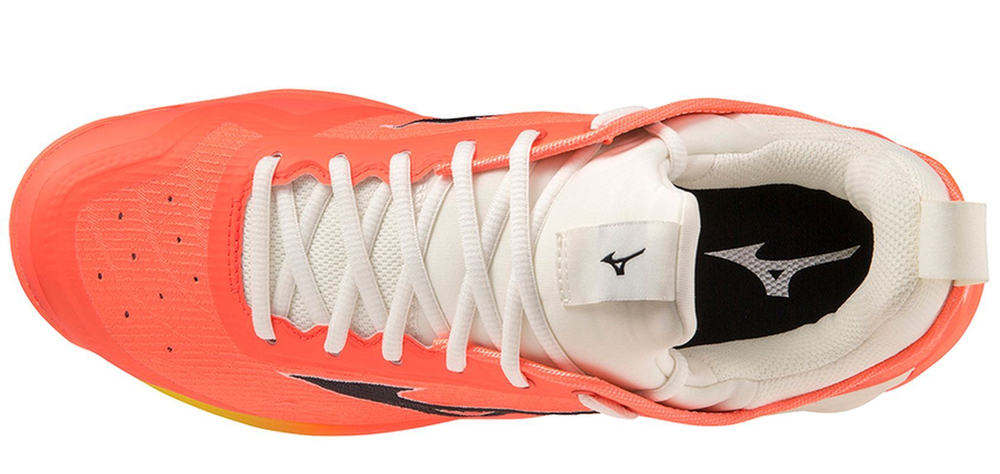 Мужские кроссовки для бадминтона/сквоша Mizuno Wave Luminous 2 - неоновое пламя/черный/bolt2ne
