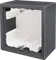 Donel R98 черный Коробка для накладного монтажа с встроенной рамкой 1-я, серия DA