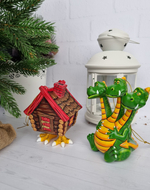 Змей горыныч ёлочная игрушка из фарфора