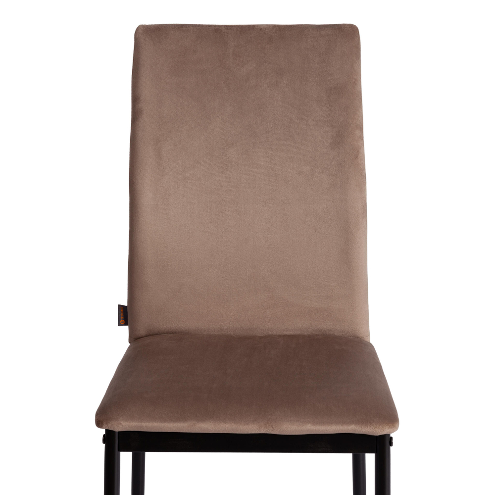 Стул CAPRI (mod. BC565-DC) металл, флок, 43 х 53 х 92 см, Beige (бежевый) HLR8 / черный