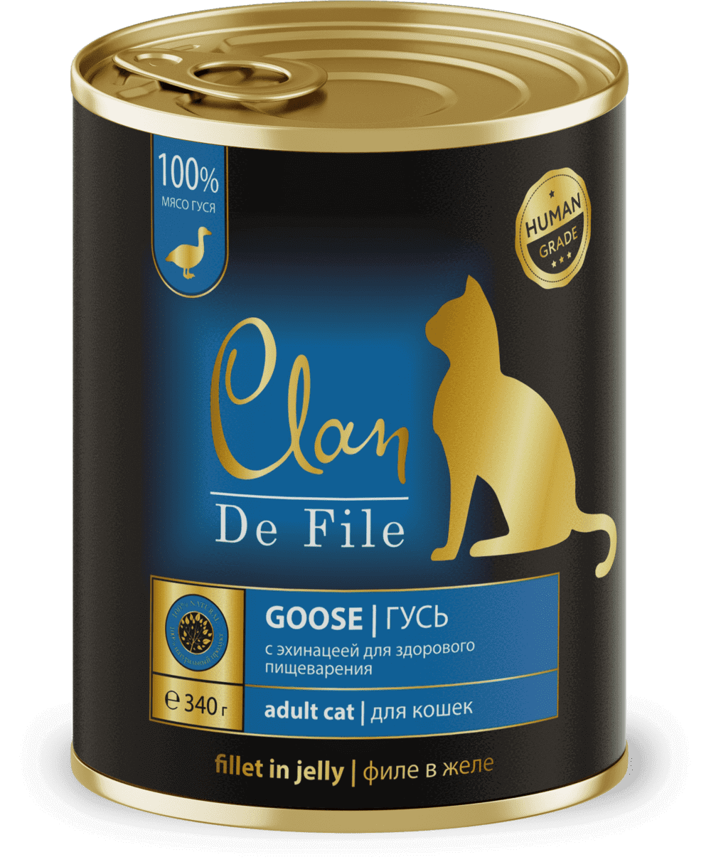 Clan De File Консервы для кошек (гусь)