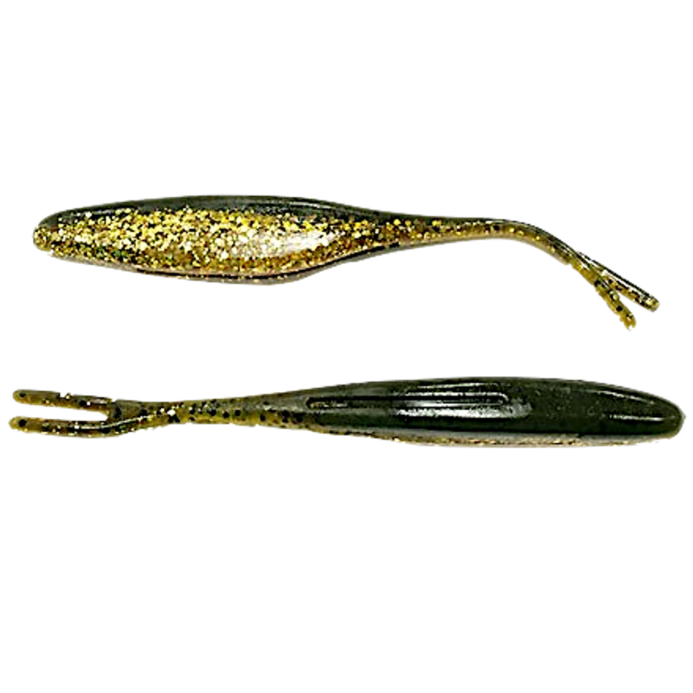 Мягкая приманка BBB BioBait Jerk Minnow Fokr Tail 4 100мм 10шт BIO1JM4FT -