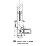 Вентиль ЭРВ терморегулирующий Menerga Expan valve EX2 10/12 (EX2-M00 801 091)