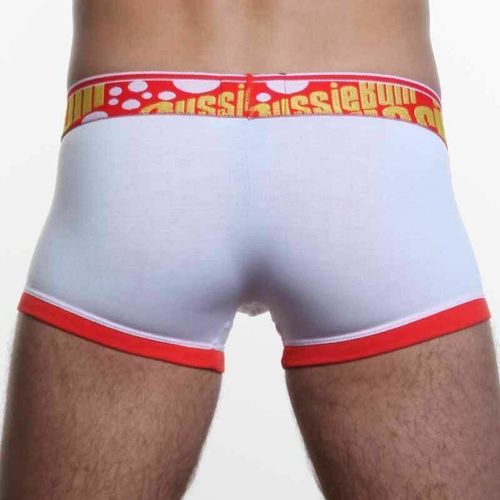 Мужские трусы хипсы Aussiebum Flaunt Hip Red &amp; White AB00114