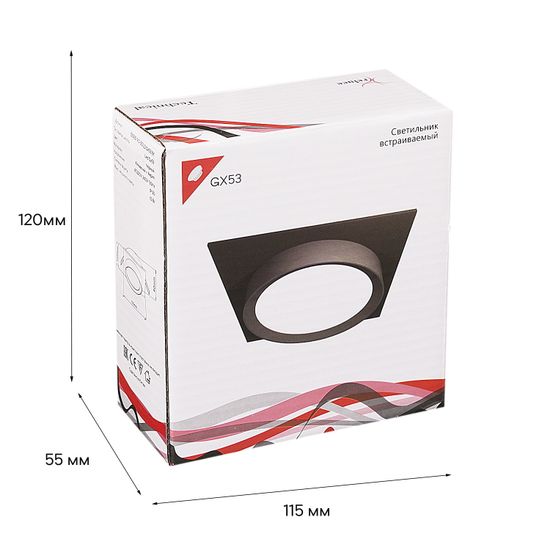 53005-9.0-001LD GX53 BK светильник точ.