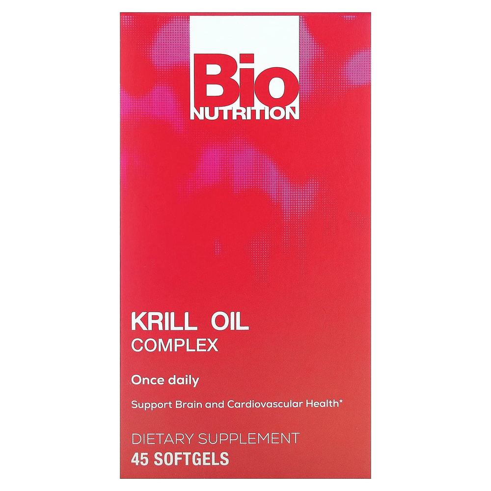 Bio Nutrition, Комплекс масла криля, 500 мг, 45 мягких таблеток